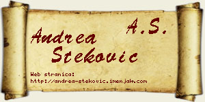Andrea Steković vizit kartica
